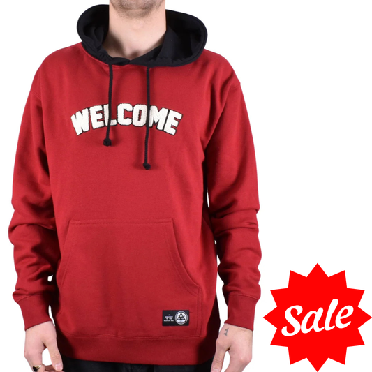 Welcome Skateboards Veil 2 Hoodie - Black / Red
