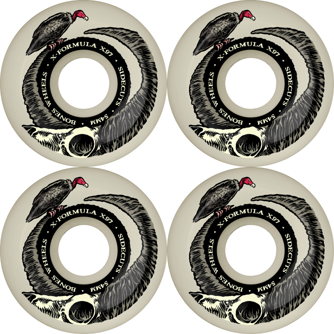 BONES | STF SKATEBOARD WHEELS RETROS | 55mm | V5 SIDECUTS | 99A | 4