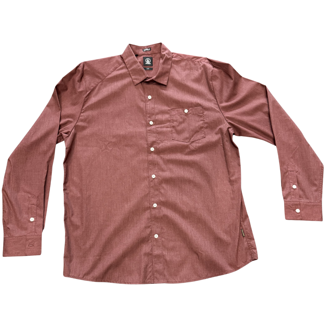 Volcom Everett Solid Longsleeve Button-Up