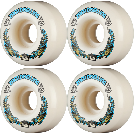 52mm Powell Peralta Zach Doelling Pro Dragons Skateboard Wheels 97a V1