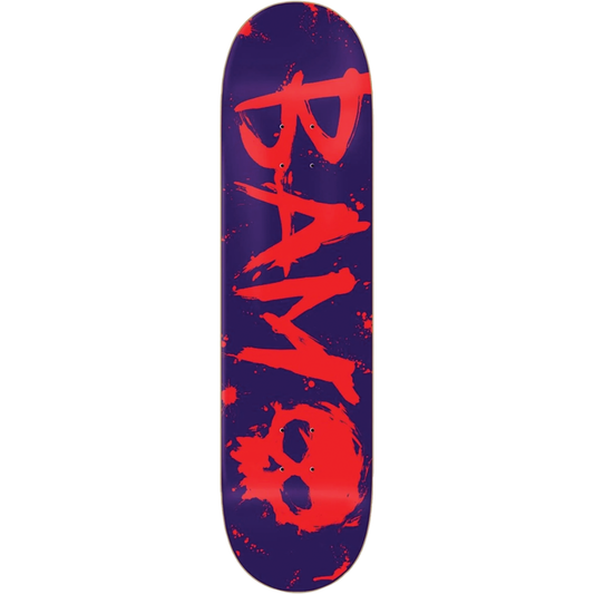 8.25" Zero Bam Margera 3 Purple Blood Skateboard Deck