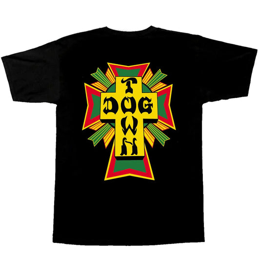 Dogtown Skates Rasta Cross T-Shirt - Black