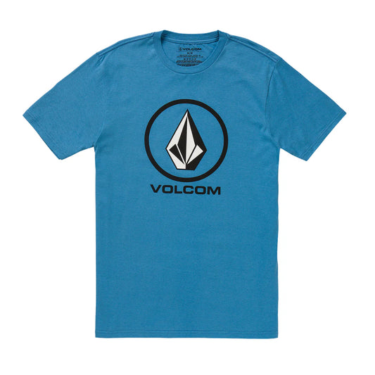 Volcom Crisp Stone Short Sleeve T-Shirt - Blue Drift
