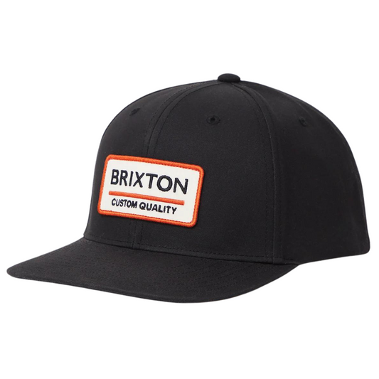 Brixton Palmer Proper X MP Snapback Hat Black