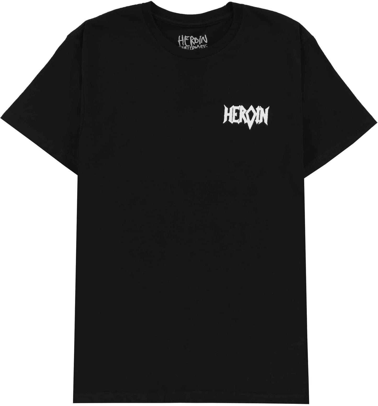 Heroin Skateboards Die Tonight T-Shirt - Black