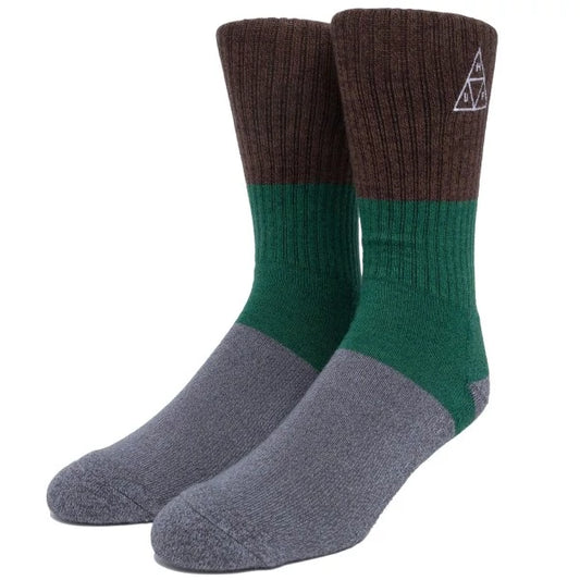 Huf Marled Triple Triangle Socks - Grey