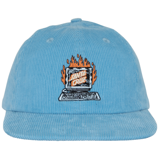 Santa Cruz Skateboards Self Destruct Snapback Hat - Sky Blue