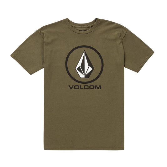 Volcom Crisp Stone Short Sleeve T-Shirt - Military Green