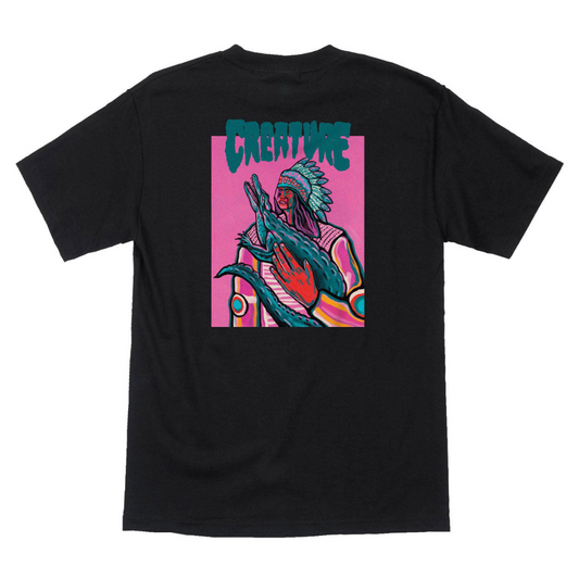 Creature Skateboards Traveler Caiman T-Shirt Black