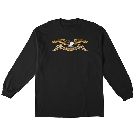 Anti-Hero Long Sleeve Eagle T-Shirt - Black / Multi