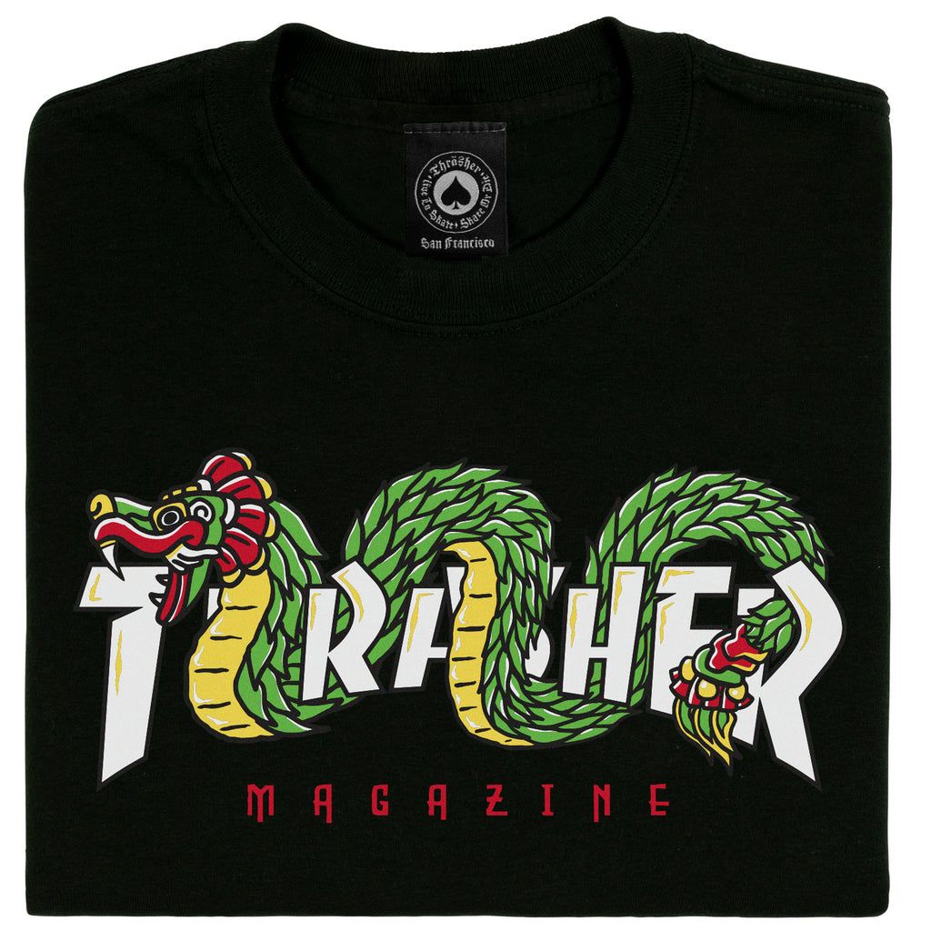 Thrasher Magazine Aztec T-Shirt - Black