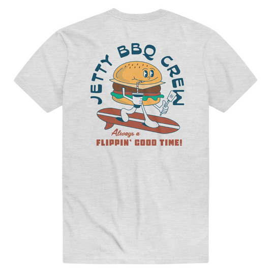 Jetty YOUTH Burger Crew T-shirt - Ash Grey