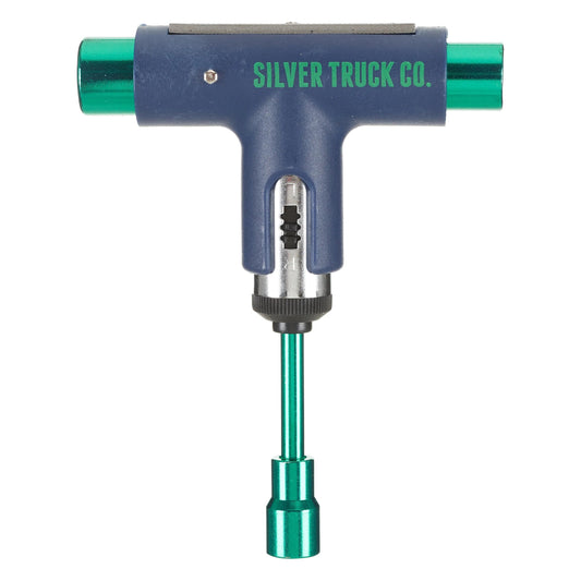 Silver Skate Tool - Blue / Green