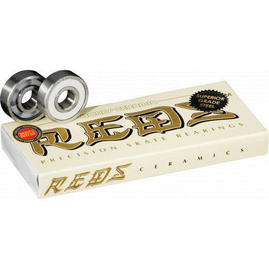 Bones Ceramic Reds Skateboard Bearings - 8 Pack