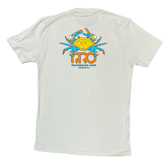 Pro Skateboard Shop Crab Logo T-Shirt - Sand