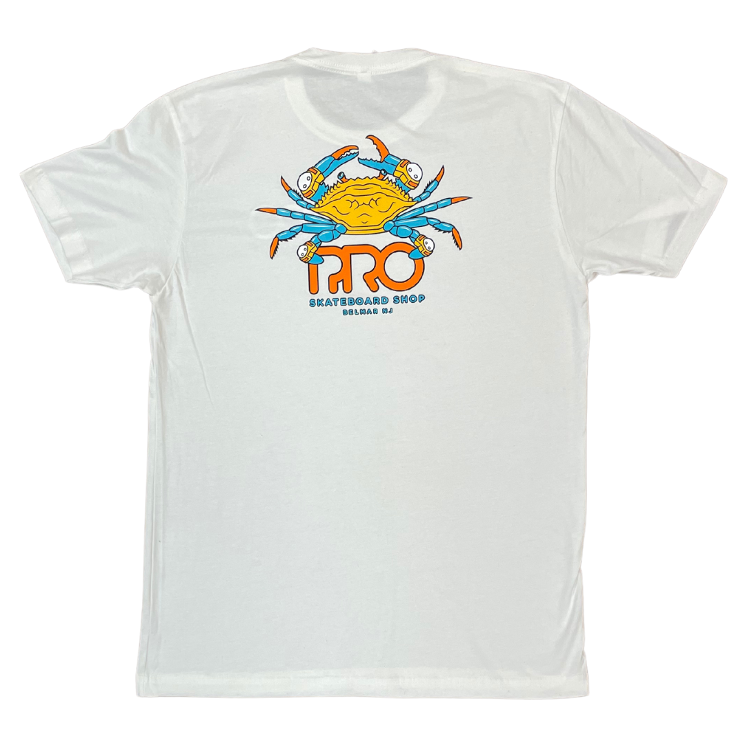 Pro Skateboard Shop Crab Logo T-Shirt - White