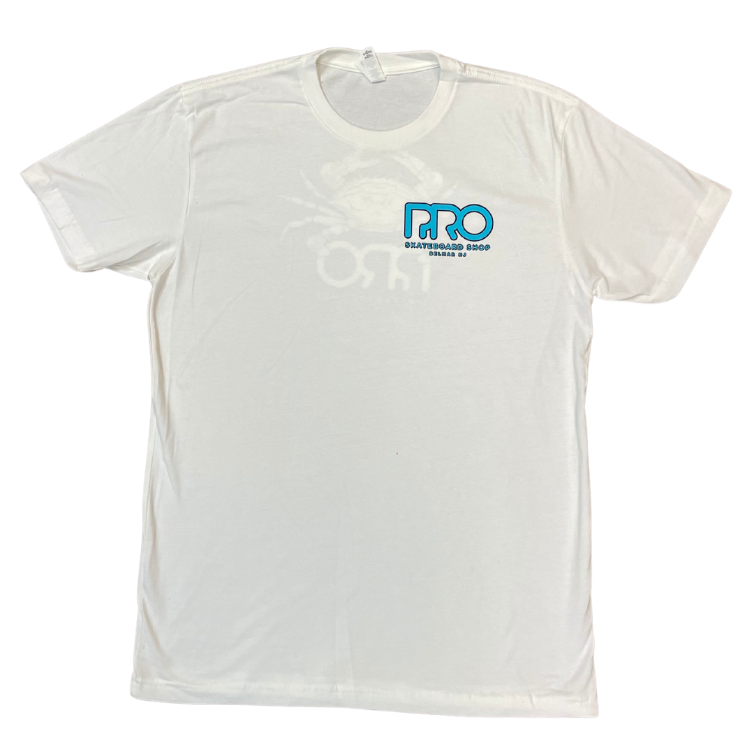 Pro Skateboard Shop Crab Logo T-Shirt - White