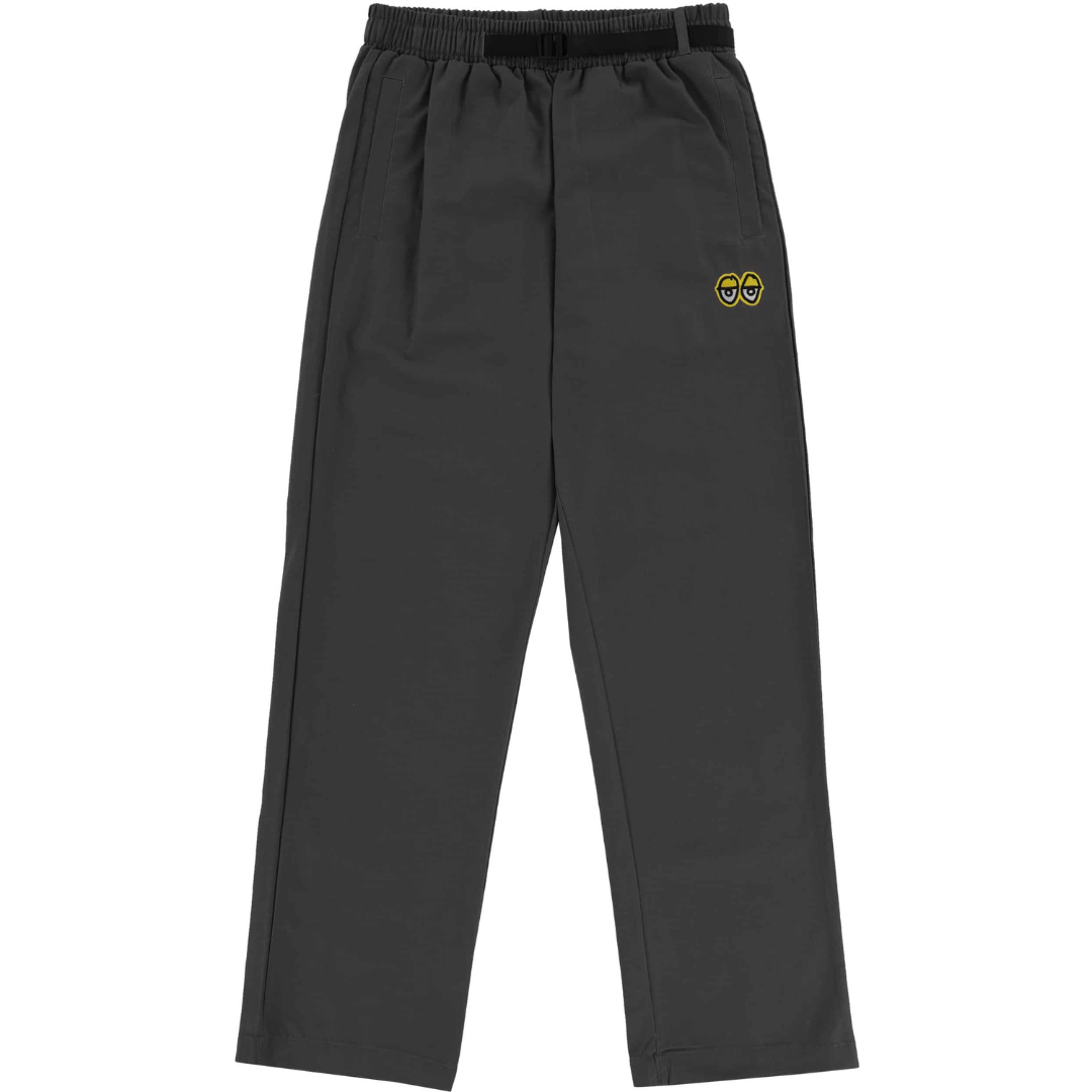 Krooked Eyes Ripstop Pants - Charcoal / Yellow