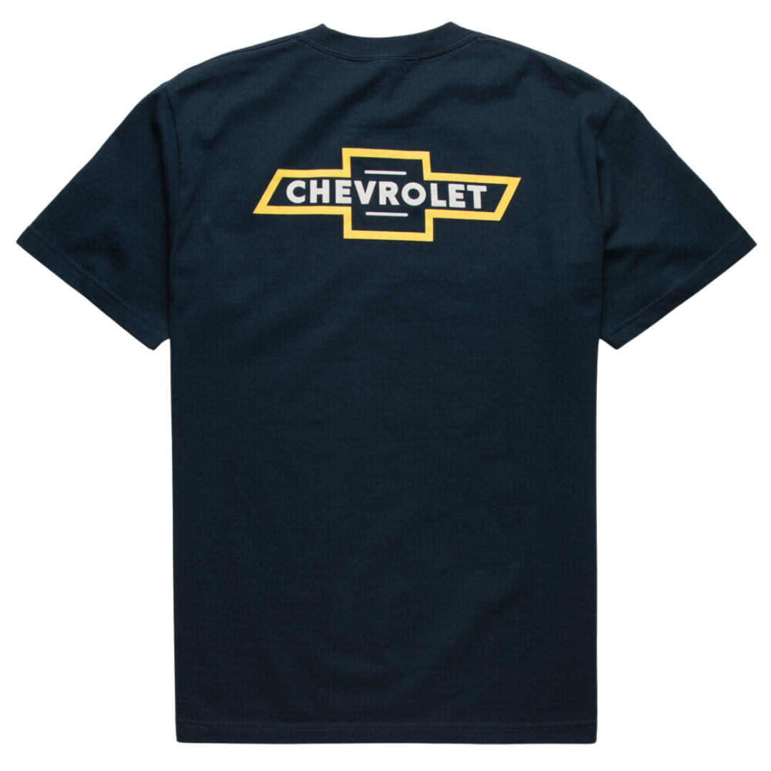 Brixton x Chevrolet Bowtie Pocket T-Shirt - Deluxe Navy