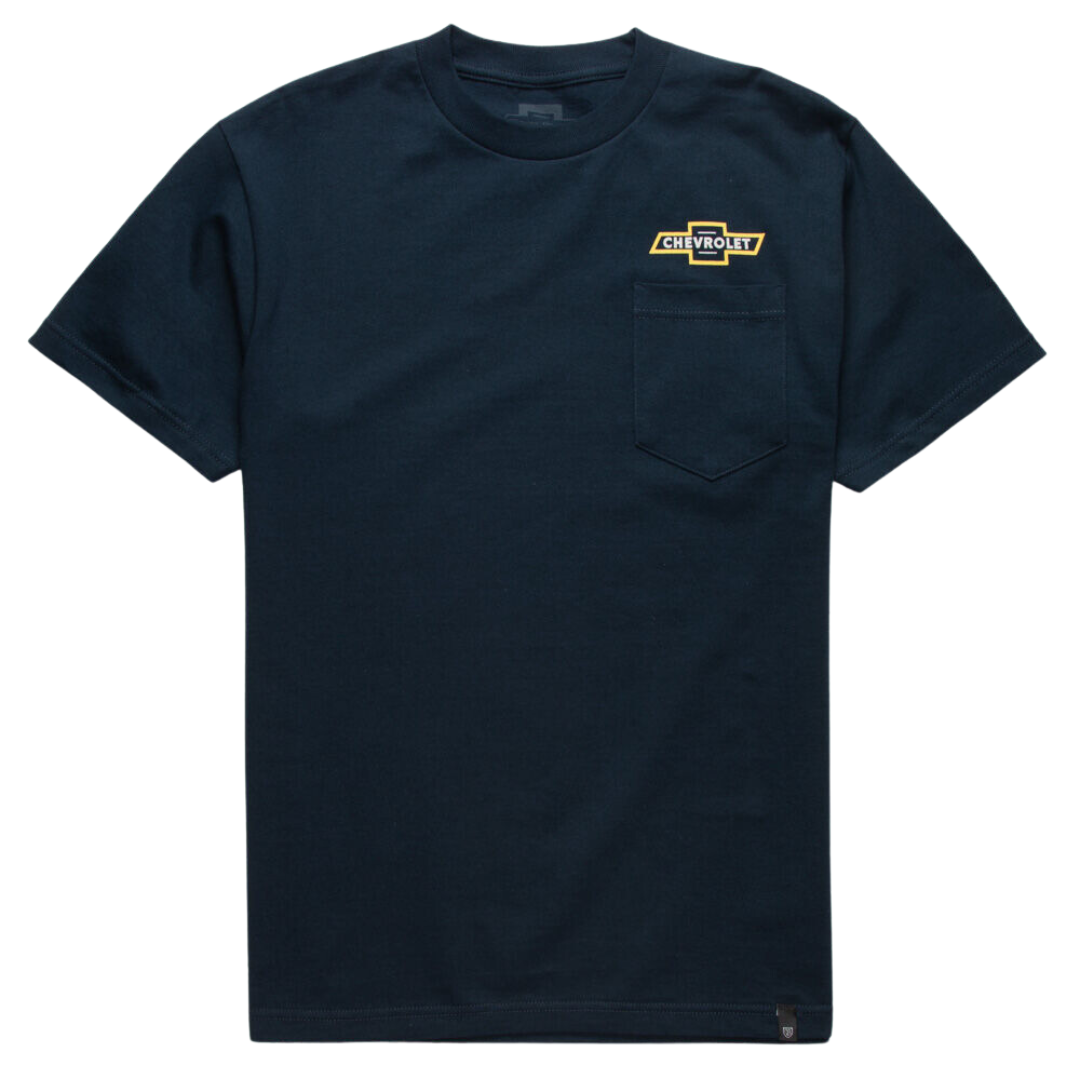 Brixton x Chevrolet Bowtie Pocket T-Shirt - Deluxe Navy
