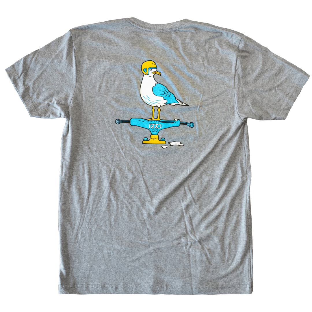 Pro Skateboard Shop Seagull T-Shirt - Grey