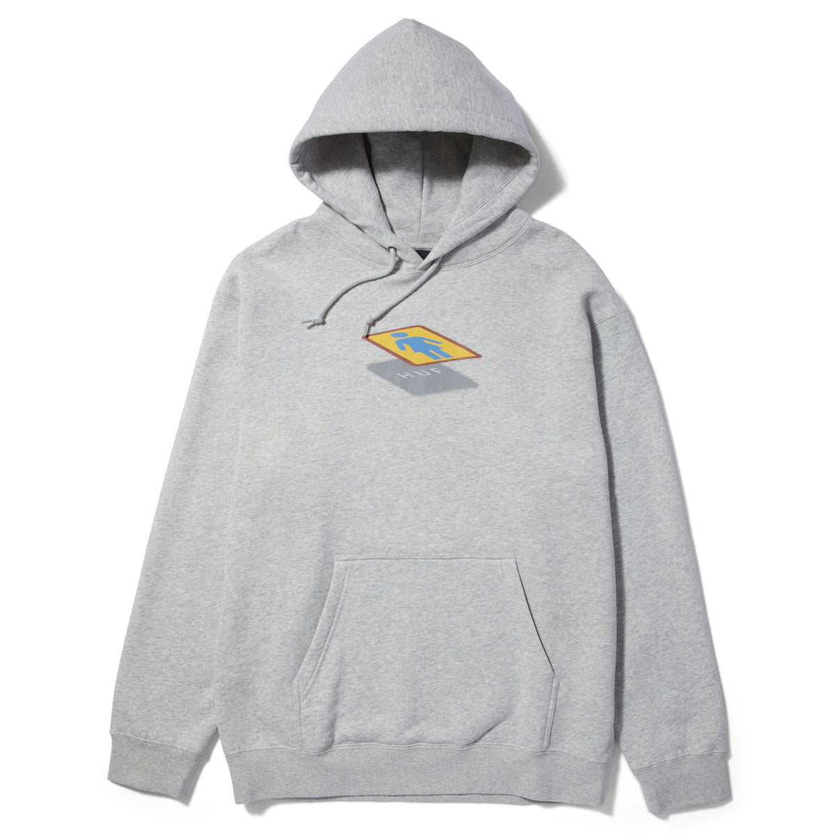 HUF x Girl Skateboards Shadow Pullover Hoodie - Athletic Heather