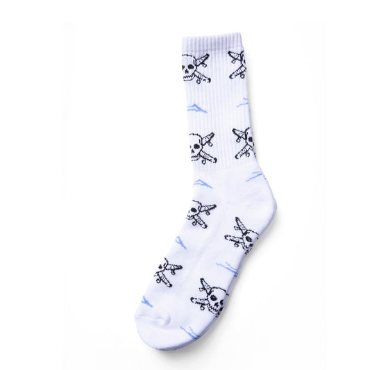 Lakai x Fourstar Street Pirate Crew Sock - White