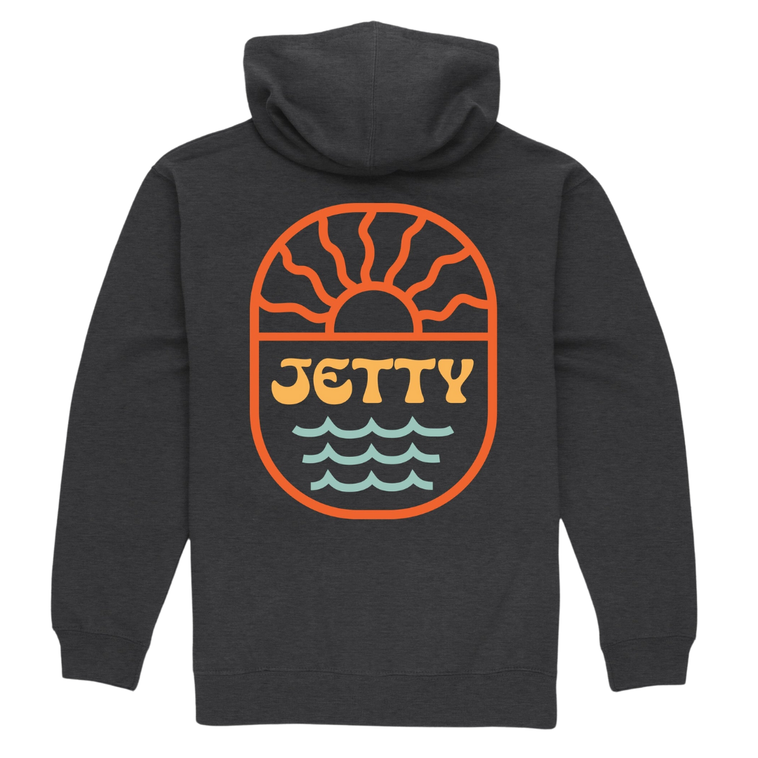 Jetty YOUTH Seascape Hoodie - Charcoal
