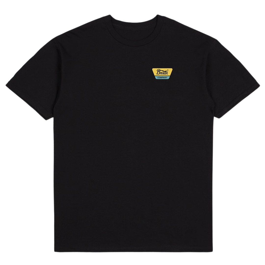 Brixton Linwood S/S T-Shirt - Black / Teal