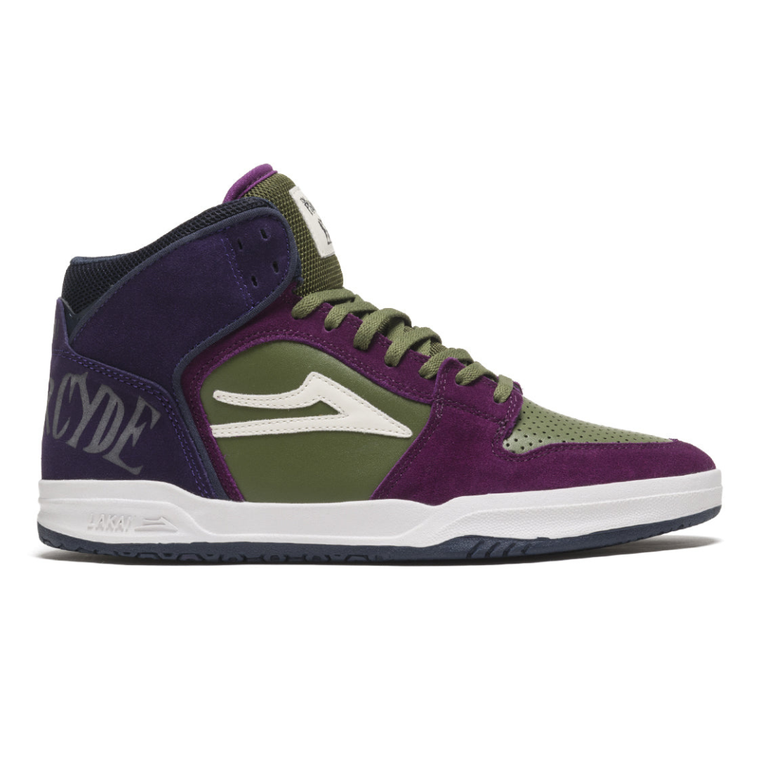 Lakai Telford X Pharcyde - Grape / Olive Suede Skate Shoes