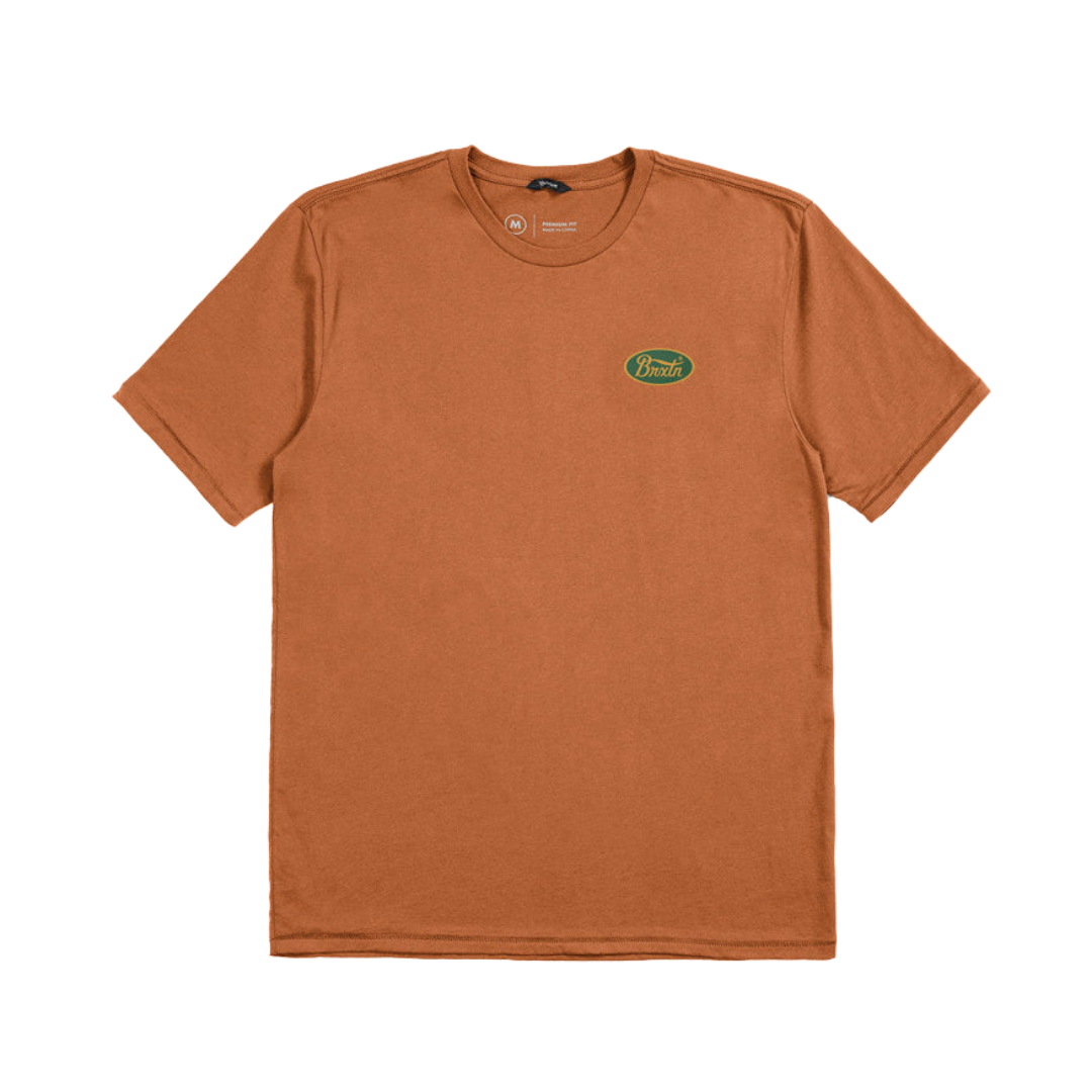 Brixton Parsons S/S Tailored T-Shirt - Burnt Orange