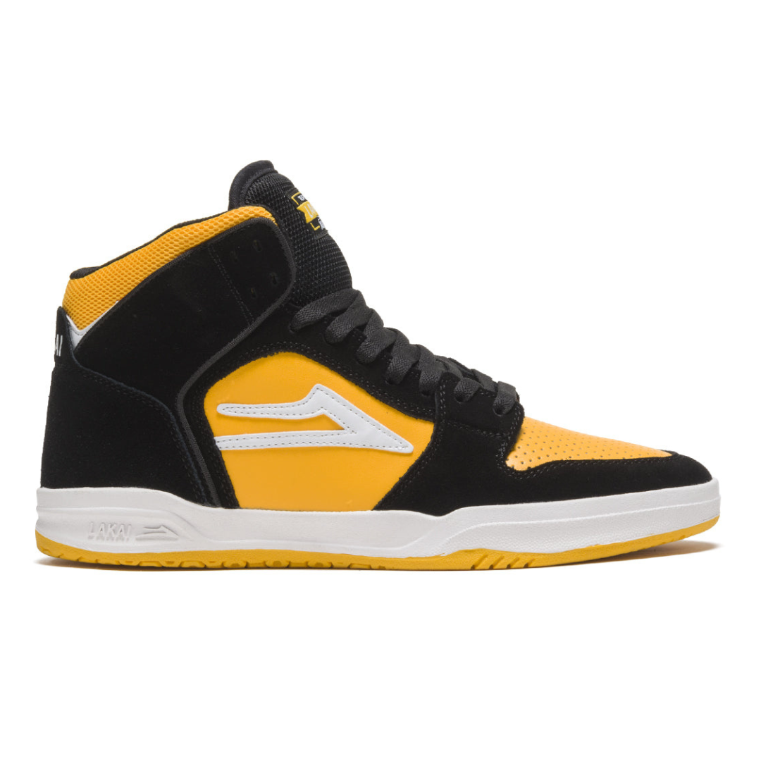 Lakai Telford - Black / Yellow Suede - Skate Shoes