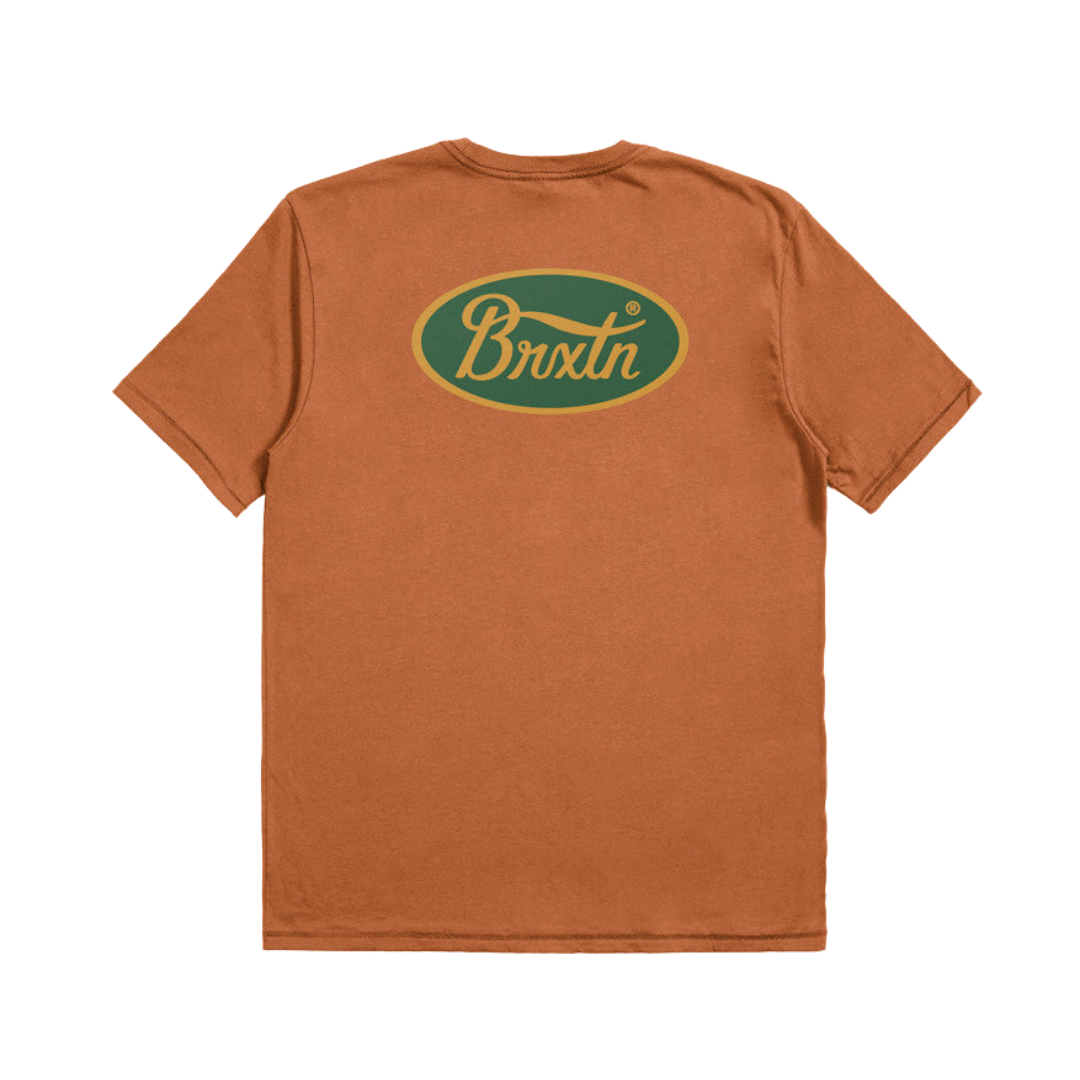 Brixton Parsons S/S Tailored T-Shirt - Burnt Orange