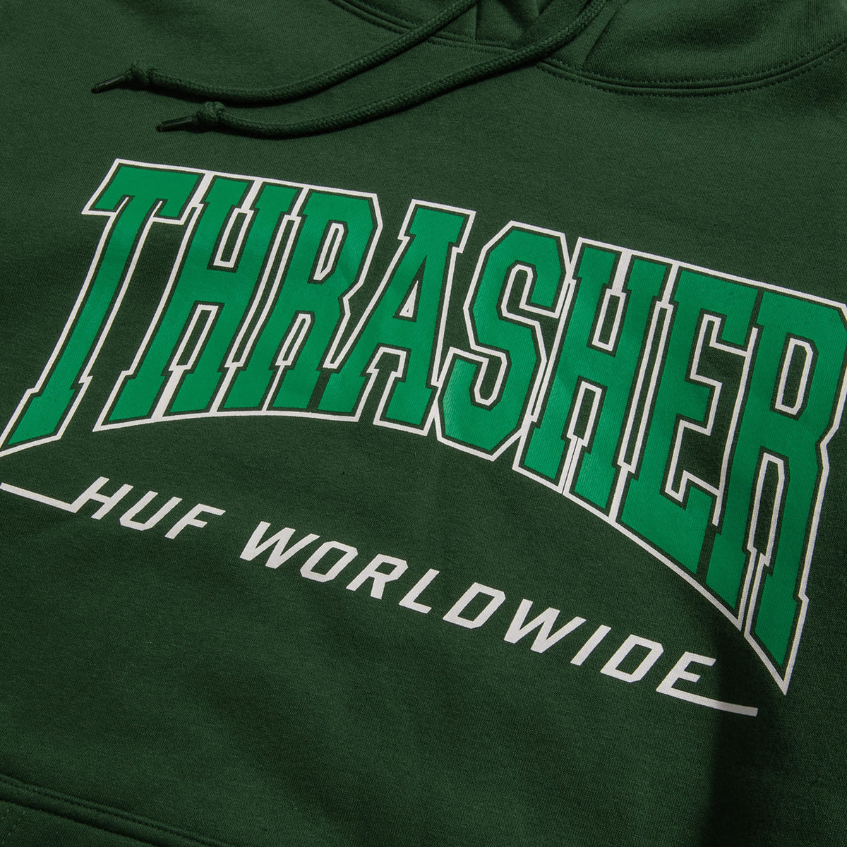HUF x Thrasher Bayview Pullover Hoodie - Forest Green