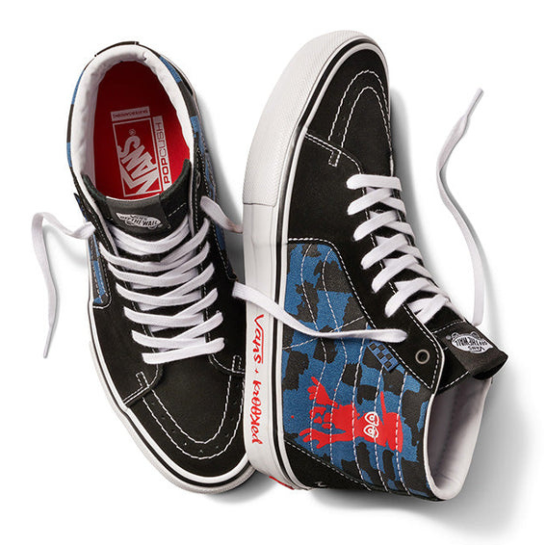 Vans sk8 top hi bleu
