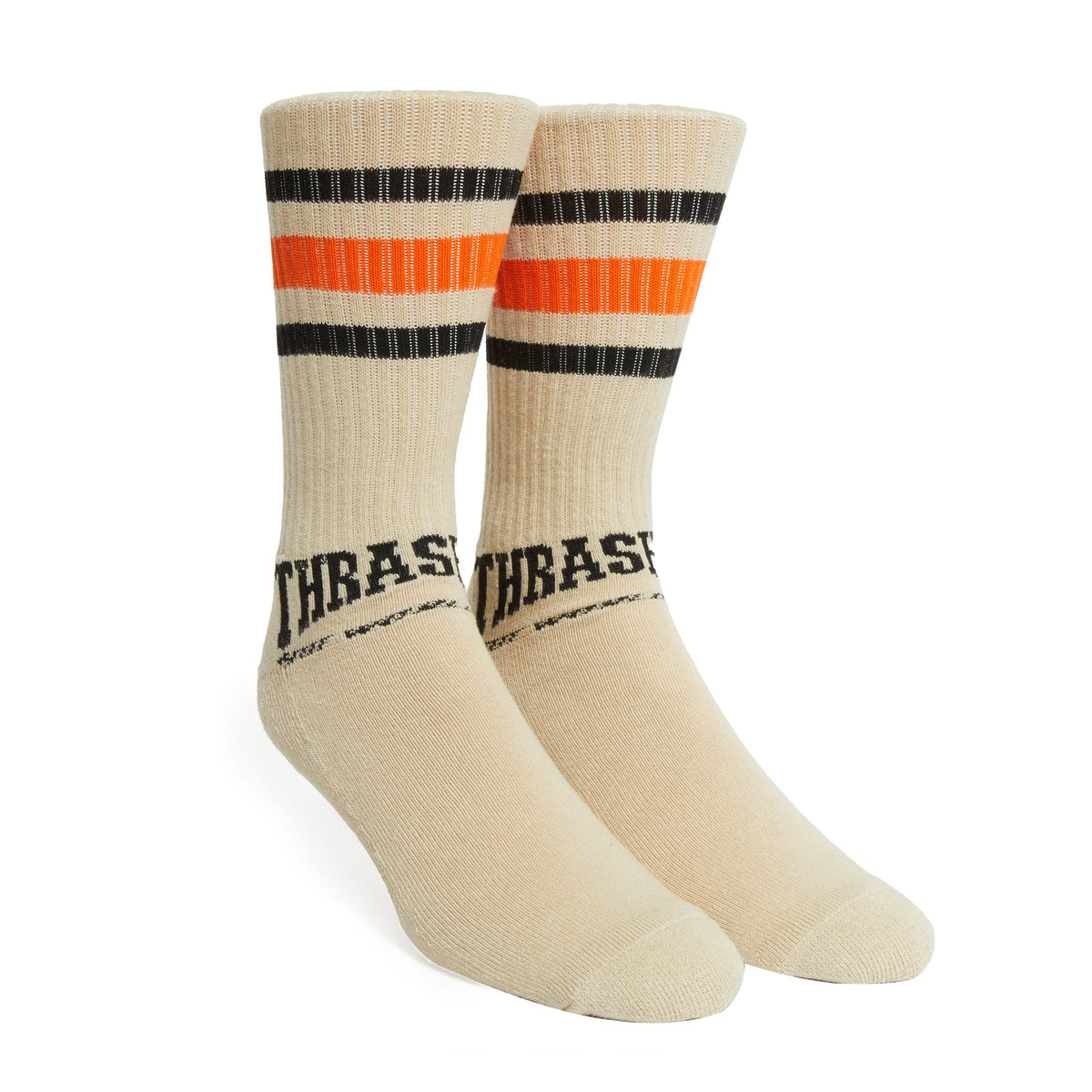 HUF x Thrasher Center Field Socks - Natural
