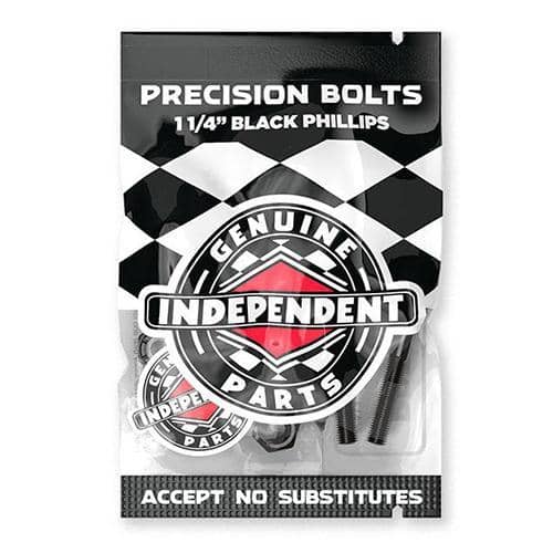 Independent Precision Bolts 1 1/4" Black Phillips