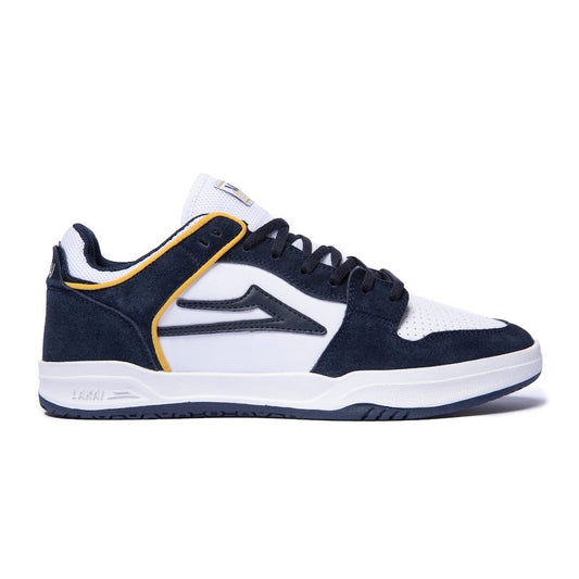 Lakai Telford Low Navy / White Suede Manch Pack Mash-Up Skate Shoes