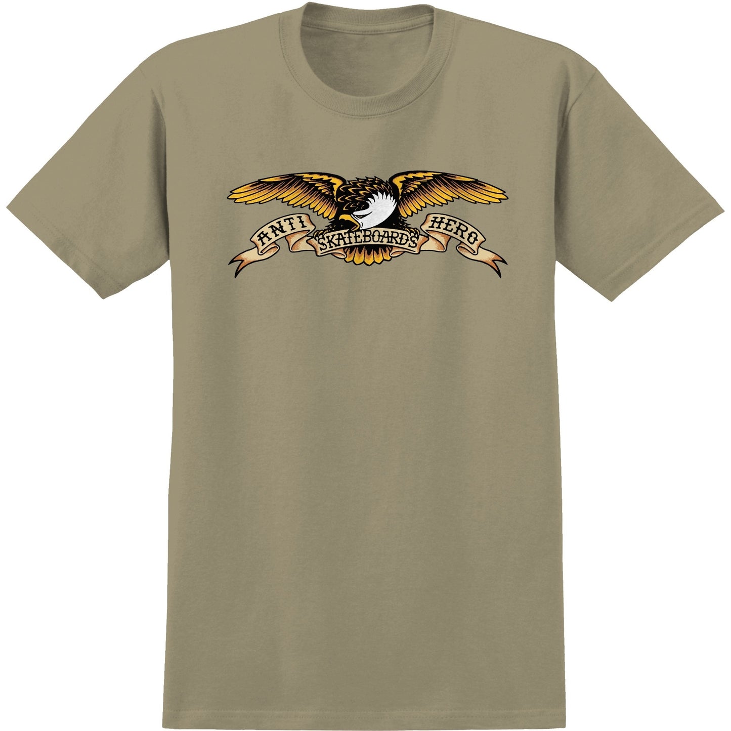 Anti-Hero Skateboards Eagle T-Shirt - Sand / Brown