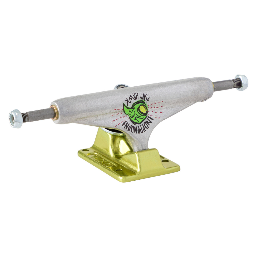 Independent x Tony Hawk Stage 11 Forged Hollow Transmission Silver Green Standard Trucks